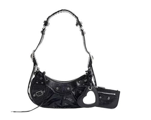 B Shoulder Bag - (Black)