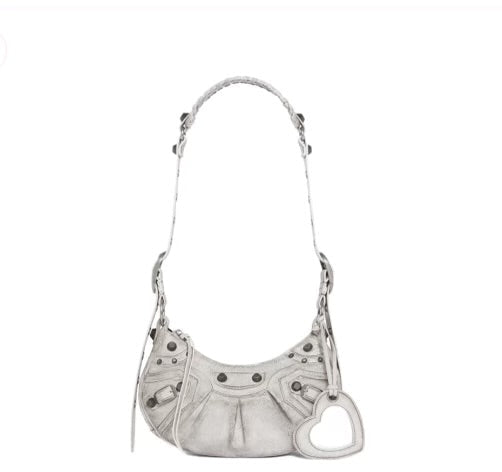 B Shoulder Bag - (White)