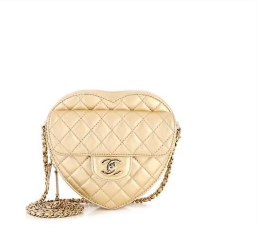 Luxury Heart Crossbody (Gold)